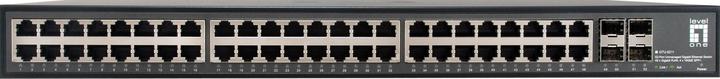 Produktbild LevelOne Switch 48x GE GTU-5211 4x10GSFP+19" (48 Ports)