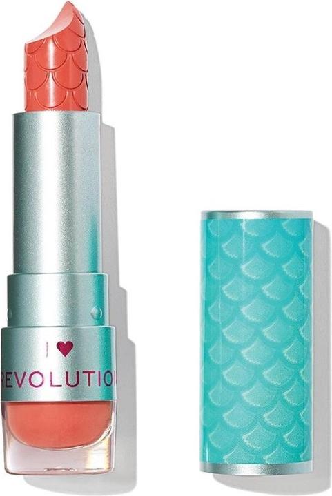 Makeup Revolution I Heart Revolution, Vegan, Cream Lipstick, Beach Babe, 3.2 g