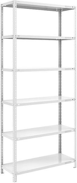 Actual product image eurokraft pro Bolted shelving, light construction, plastic coated