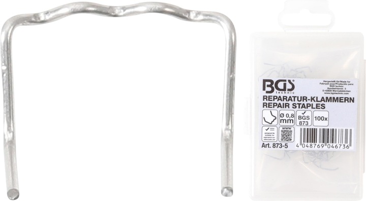 Immagine prodotto BGS Graffe di riparazione a forma di L Ø 0,8 mm 100 pz.