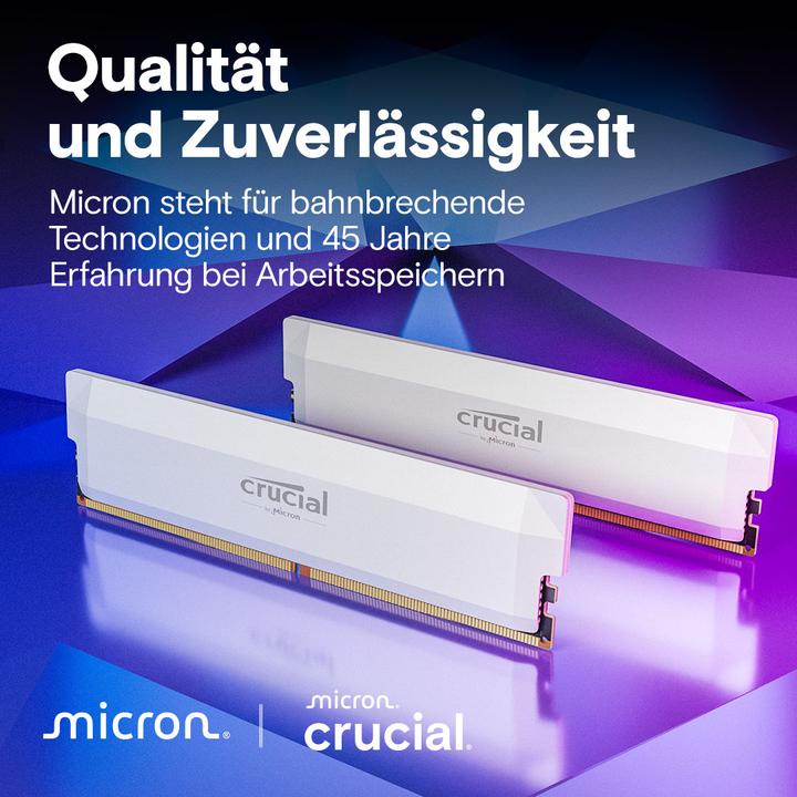Produktbild Crucial Pro (2 x 32GB, 6400 MHz, DDR5-RAM, U-DIMM)