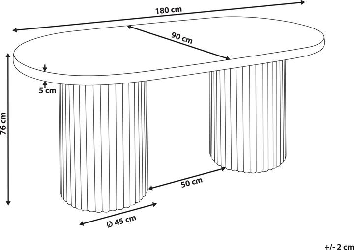 Actual product image Beliani Sheridan (90 x 180 x 76 cm)