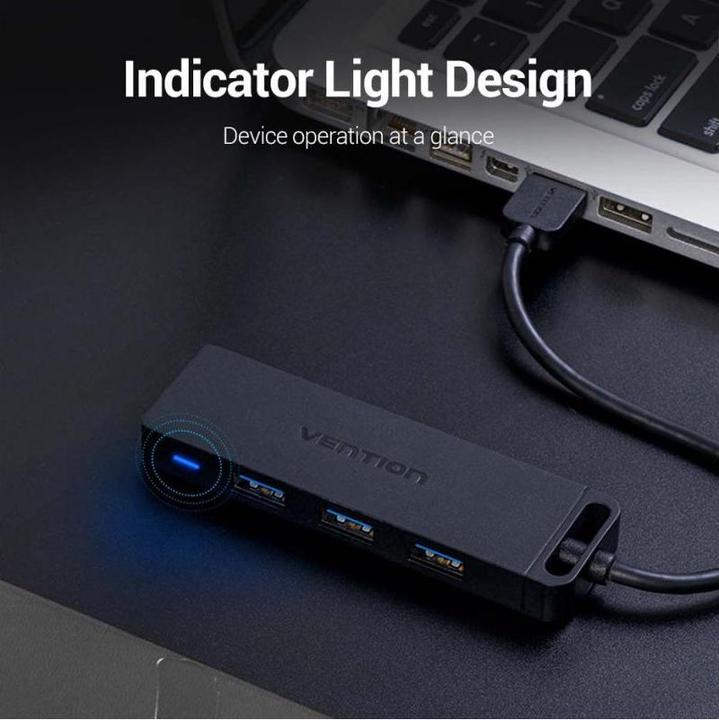 Produktbild Vention 4-Port USB 3.0 Hub 0.15 Meter (USB-A, 4 Ports)