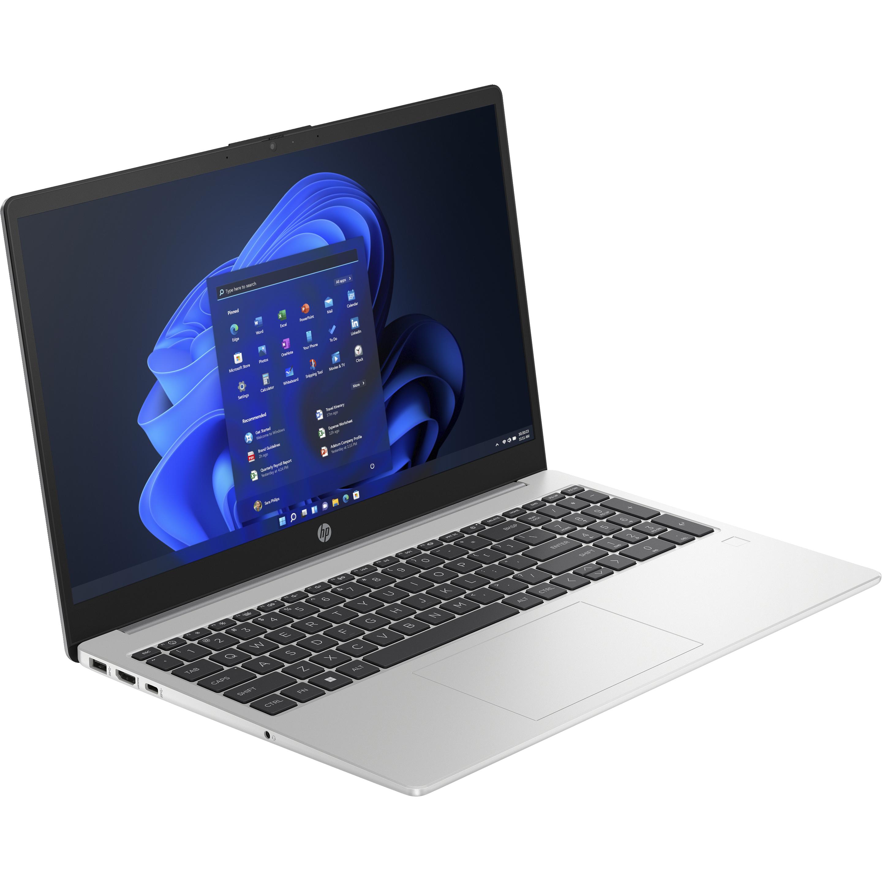 HP 255 G10 (15.60", AMD Ryzen 5 7530U, 8 GB, 512 GB, DE), Notebook, Silber