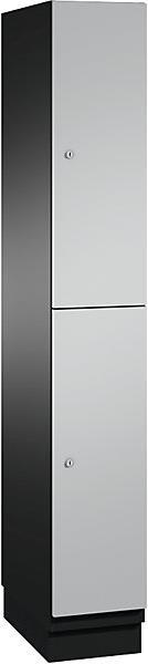 Actual product image C+P CAMBIO compartment cupboard with HPL doors and coat rail (30 cm, 195 cm)