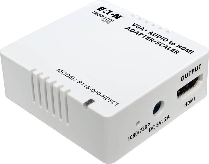 Produktbild Eaton Tripp Lite Series Tripp Lite VGA with Audio to HDMI Converter/Scaler (P116-000-HDSC1), White