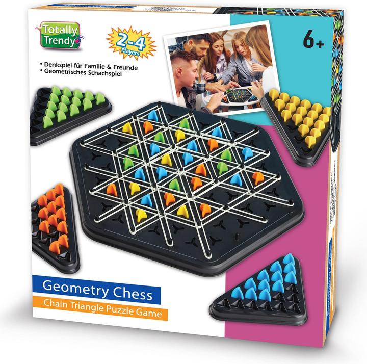Actual product image Totally Trendy Geometry Chess - Schach Puzzle (Multilingual, 2 - 4 Players)