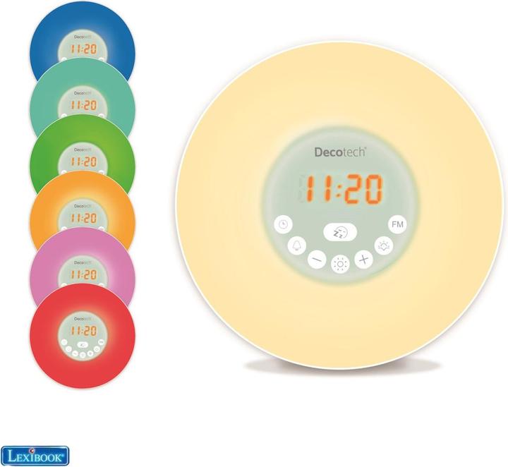 Actual product image Lexibook Sunrise Colour Alarm Clock