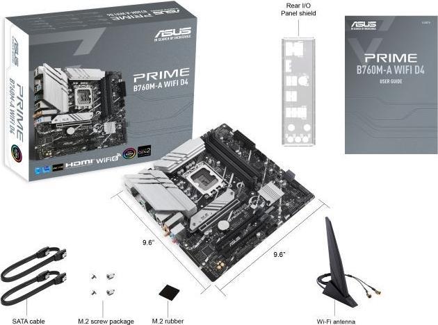 Produktbild ASUS PRIME B760M-A WIFI D4 (LGA 1700, Intel B760, mATX)