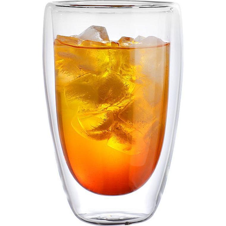 Bdt Doppelwandiges Thermoglas, Glas, Borosilikatglas, 350 ml, spülmaschinengeeignet, Tazza, Trasparente