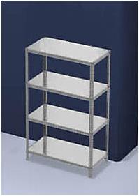 Actual product image eurokraft pro Bolted shelving, light construction, galvanized
