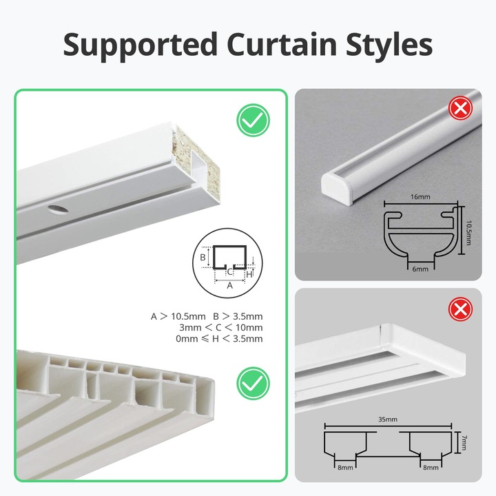 Actual product image SwitchBot U Rail 3