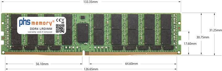 Produktbild PHS-memory RAM passend für Gigabyte Server-Motherboard MD72-HB2 (rev. 1.x/2.x) (1 x 128GB)