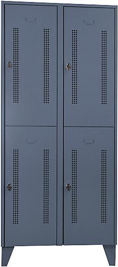 Produktbild Wolf Stahlspind mit Stollenfüssen, Abteile horizontal geteilt (80 cm, 185 cm)