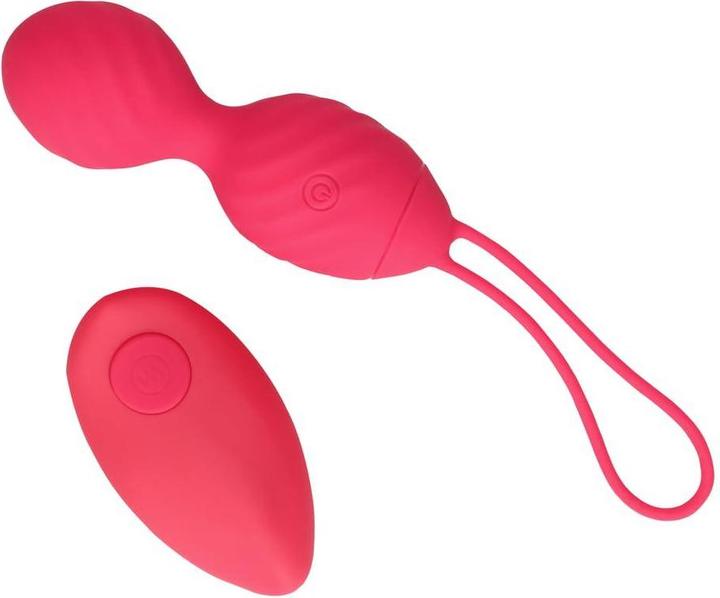 Actual product image Shots Vibrating Egg with Remote Control - Strawberry Red