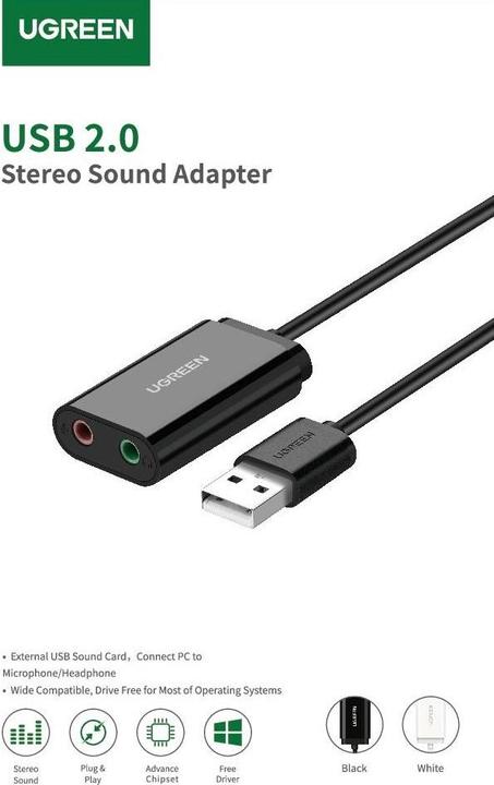 Immagine prodotto Ugreen Adattatore audio esterno 30724 (USB)