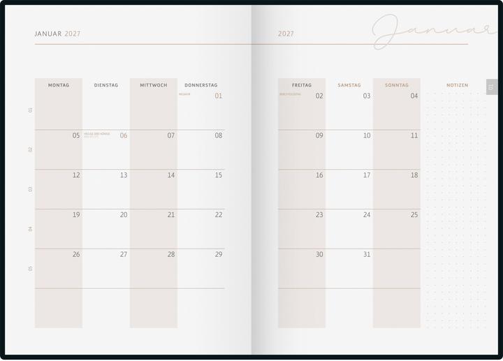 Produktbild Ridoide DESIGN LINE - Agenda (A5, 1 Tag / 1 Seite)