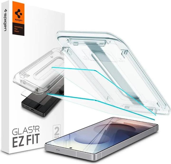 Actual product image Spigen Samsung Galaxy S25 Ultra Glas.tR EZ Fit HD Screen Protector, 2-pack (2 Piece, Samsung Galaxy S25 Ultra)