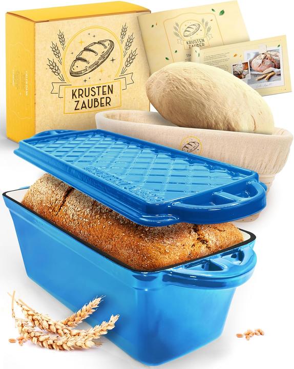 Produktbild Krustenzauber Brotbackfrom mit Deckel inkl. Gärkorb