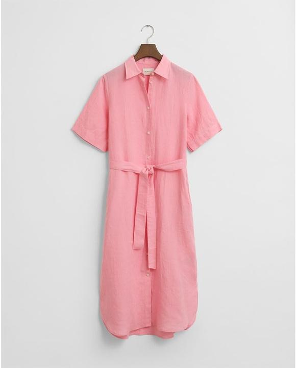 Image du produit GANT Robe chemisier en lin geranium (42)