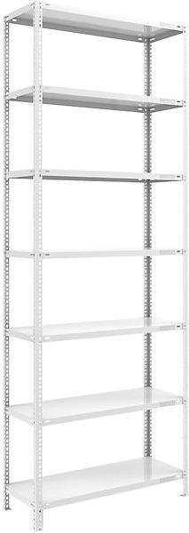 Actual product image eurokraft pro Bolted shelving, light construction, plastic coated