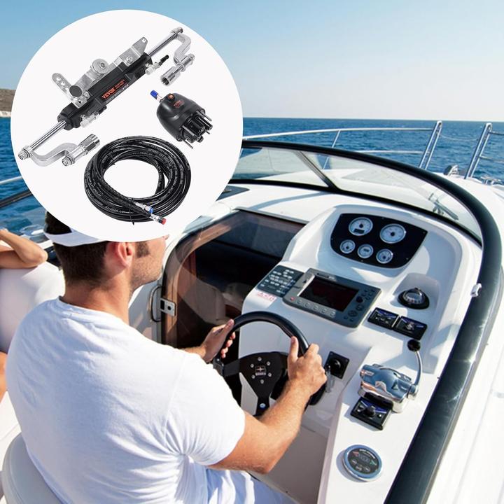 Actual product image Vevor Hydraulic Outboard Steering System