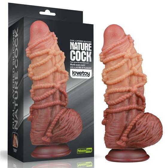 Image du produit Lovetoy Gode extrême avec motif de corde 24 cm