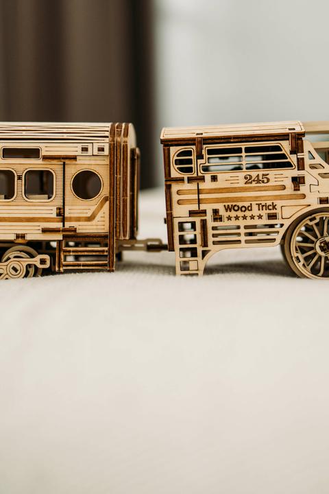 Actual product image Wood Trick Atlantic Express - Train - 3D wooden construction kit
