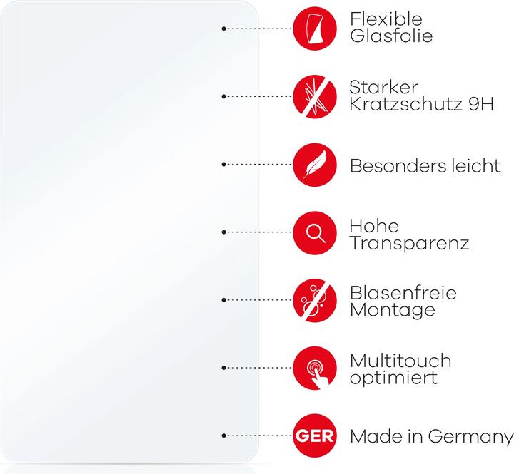 Produktbild upscreen Schutzglas Schutzfolie Displayschutz Display Schutz Glas Folie klar (1 Stück, Realme 12)