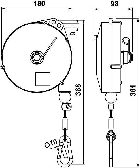 Image du produit kaiserkraft Palan à ressort professionnel