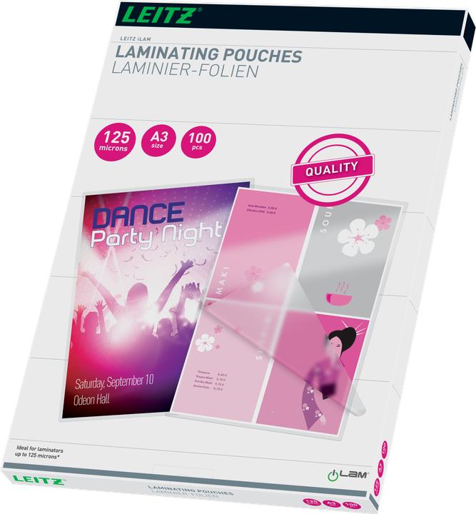 Leitz hot laminating foils A3 (A3, 100 pcs., 125 µm)
