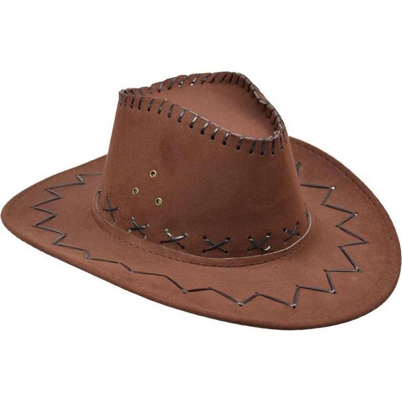 Arpex Brauner Cowboyhut aus Samt (54625225)