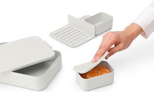 Immagine prodotto Brabantia Lunch Box Make & Take 25,5 x 16,7 x 6,2 cm, Grigio chiaro