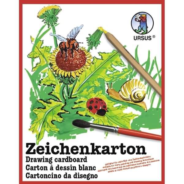 Thumbnail - Ursus, Bastelpapier, Zeichenkarton 200g/qm A2 VE=10 Bogen (200 g/m², 1 x)