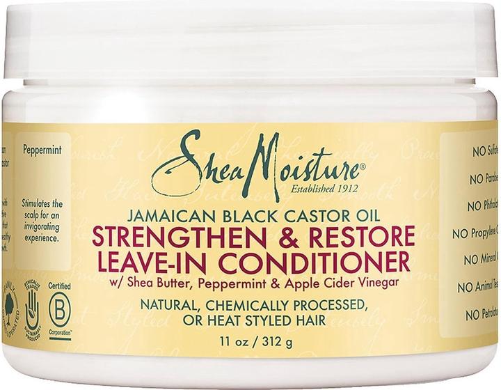 Actual product image Shea Moisture Jamaican Black Castor Oil Leave-In Conditioner 312g/11oz (115 ml)