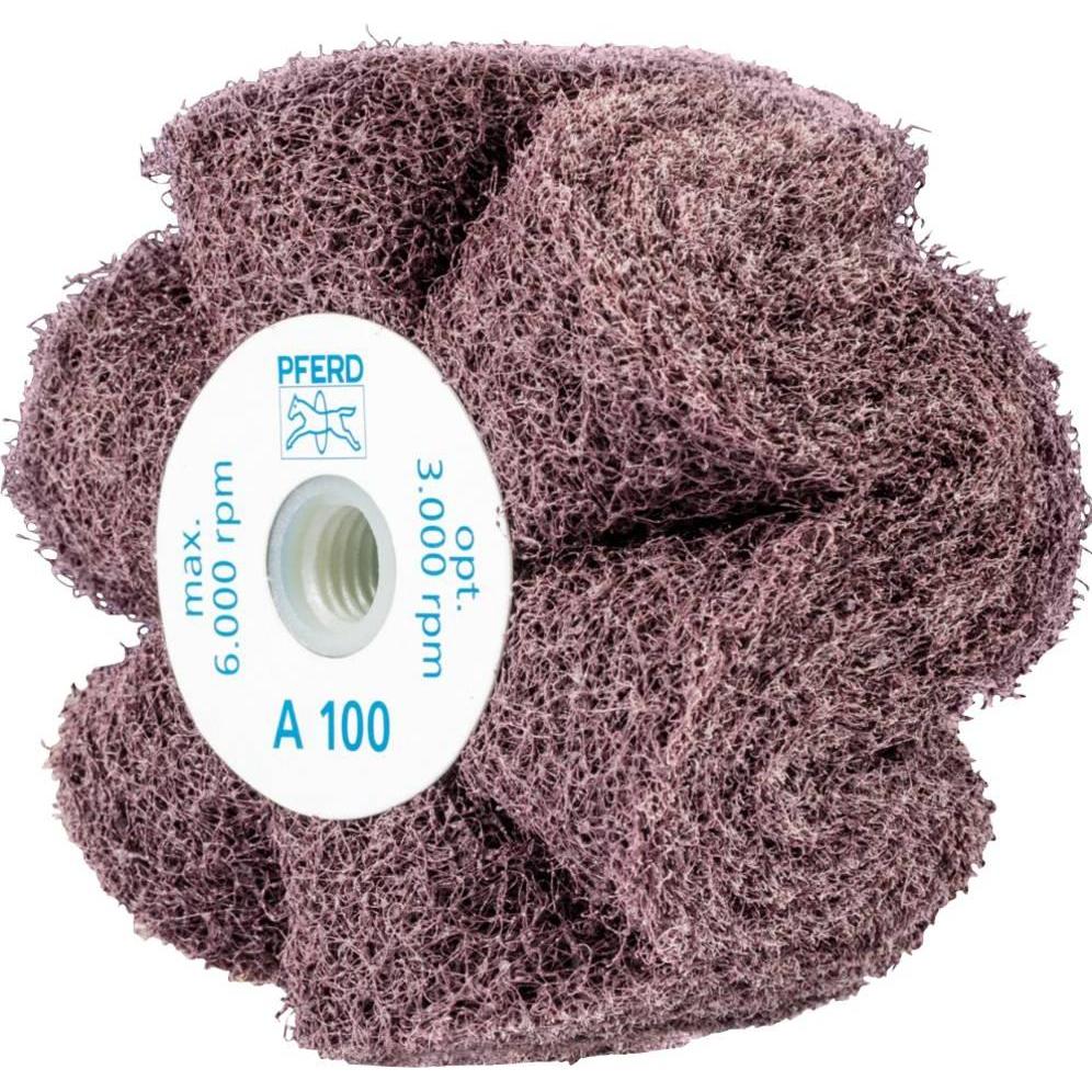 Pferd, Schleifmittel, 44642201 POLINOX Vlies-Schleifrad PNG Ø 100 x 50 mm Gewinde M14 A 100 für (A 100)