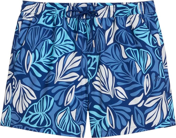 navy peony print