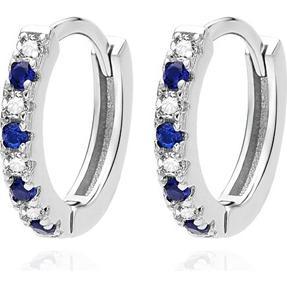 Agato, Ohrringe, Circle earrings with zircons AGUC3538-DB