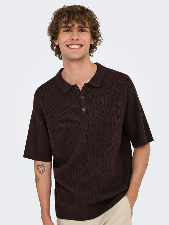 Actual product image Only & Sons ONSJAMES Gestricktes Poloshirt Polo (S)