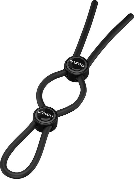 Produktbild Nexus Forge Doppelter verstellbarer Penisring Schwarz (4 cm)