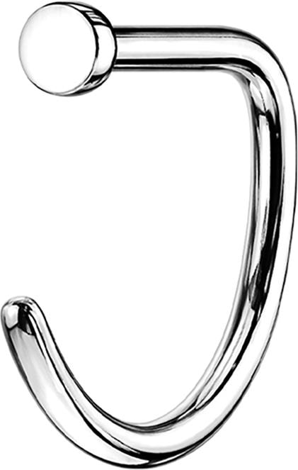 Immagine prodotto Star Piercing Anello da naso aperto in argento a forma di D (senza ottone, Titanio G23)