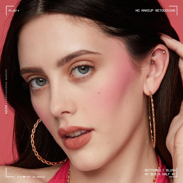Actual product image NYX Professional Make-Up Powder Blush (01 My Butta Half, My Butta Half)