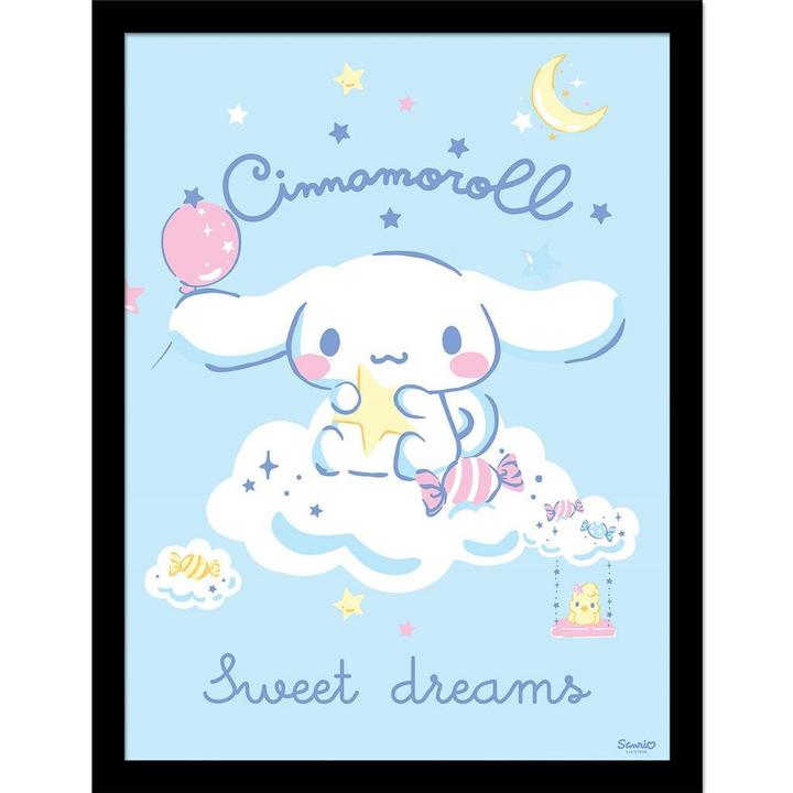 Cinnamoroll - Poster encadré SWEET DREAMS (40 x 30 cm)