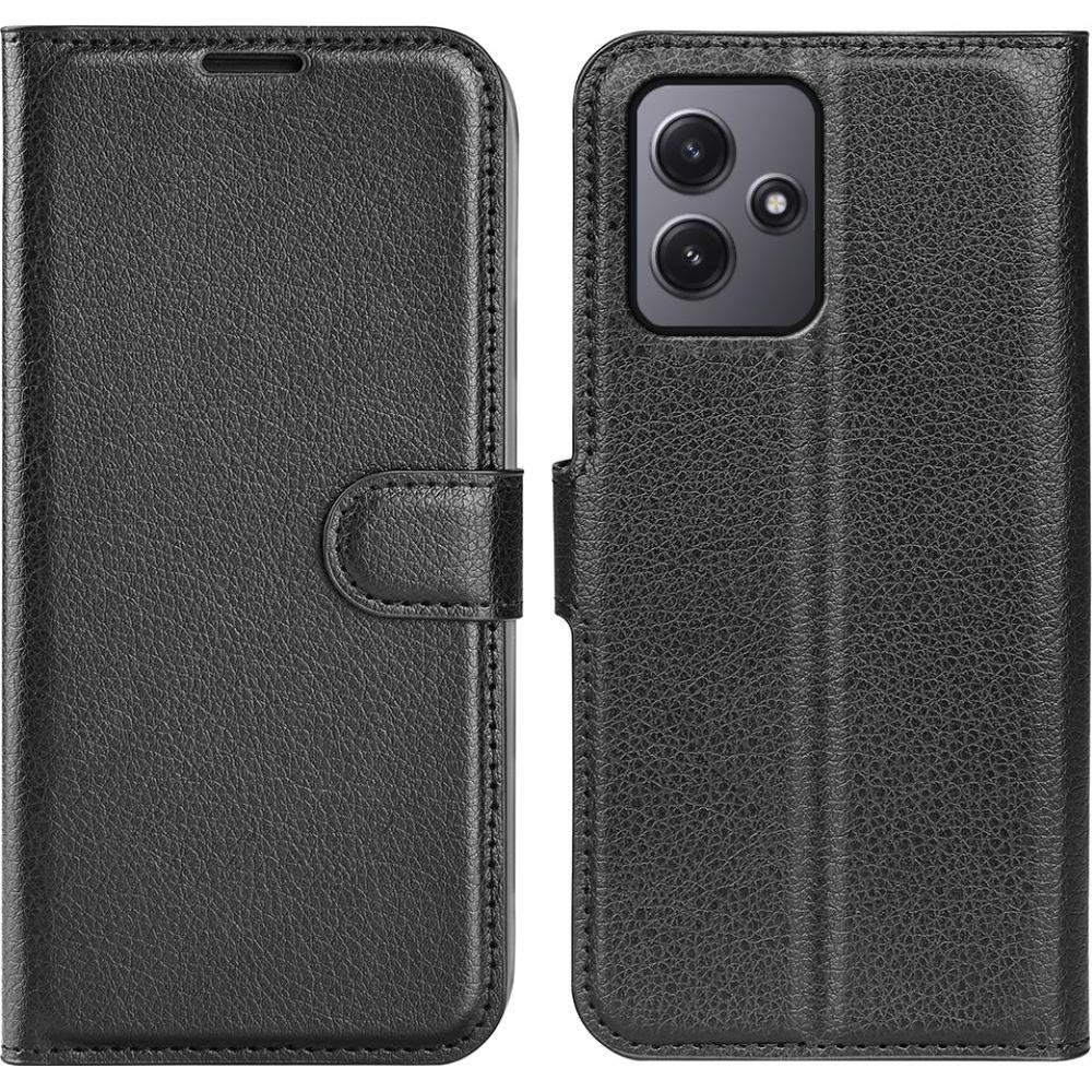 Screenguard Xiaomi Redmi 12 Leather Guard Lederhülle (Xiaomi Redmi 12), Smartphone Hülle, Schwarz