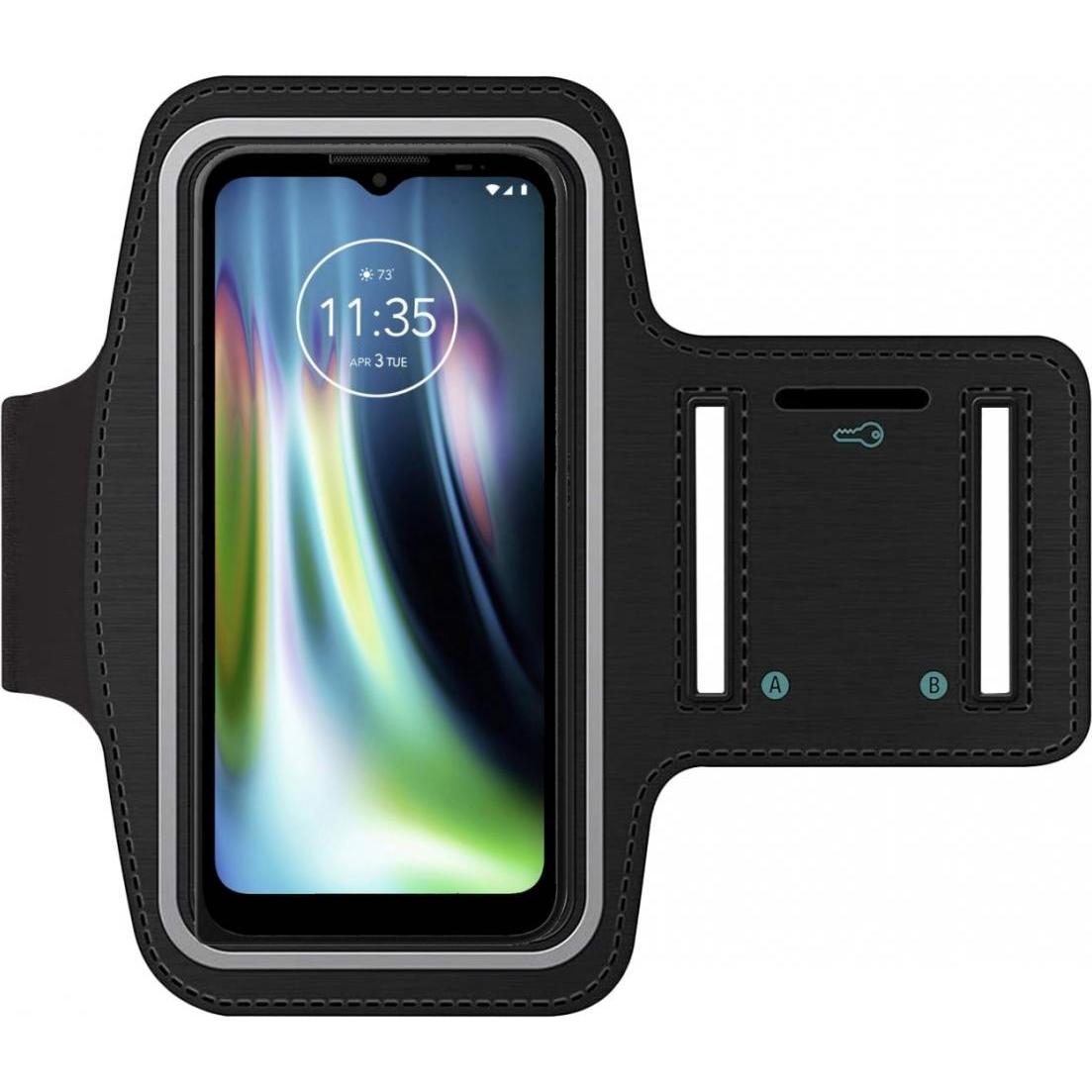 SmartFitness Motorola Defy 2021 Handy Sport Armband, Smartphone Sportarmband, Schwarz