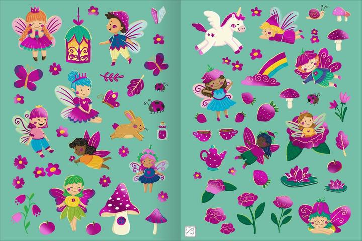 Produktbild Erstes Stickern Metallic  Feen