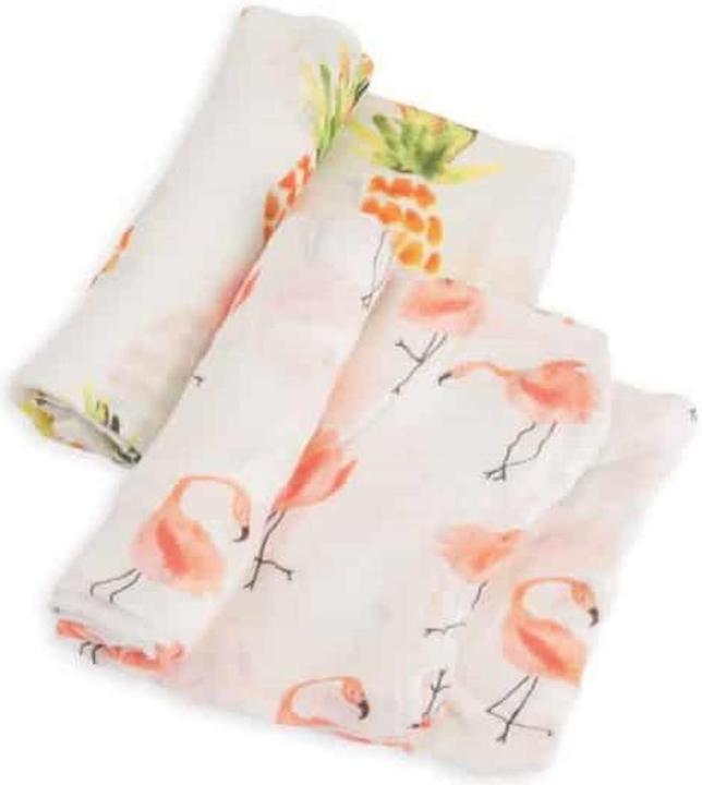 little unicorn Deluxe Bamboo Swaddle 2 Pack (120 cm, 120 cm)