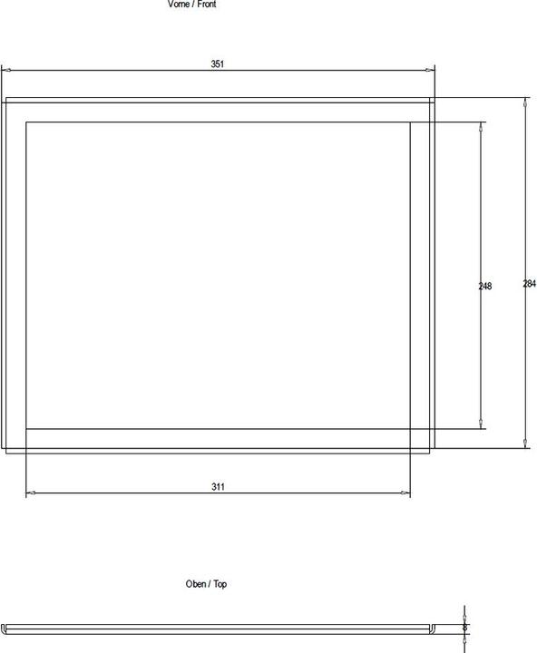 Produktbild Siemens MOUNTING FRAME FOR 10"/12" TOUCH PANEL