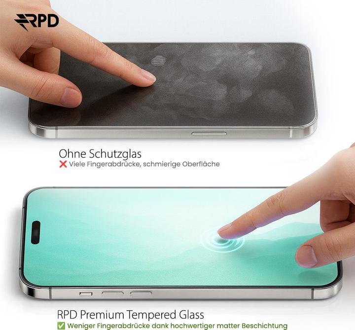 Produktbild RPD iPhone 12 Pro Max - SilkTouch Premium Tempered Glass / Panzerglas - Matt (Apple iPhone 12 Pro Max)