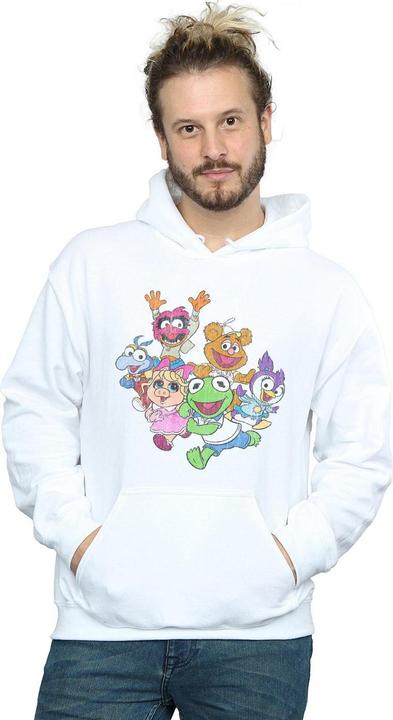Immagine prodotto Disney The Muppets Muppet Babies Colour Group Felpa con Cappuccio Uomo (XXL)